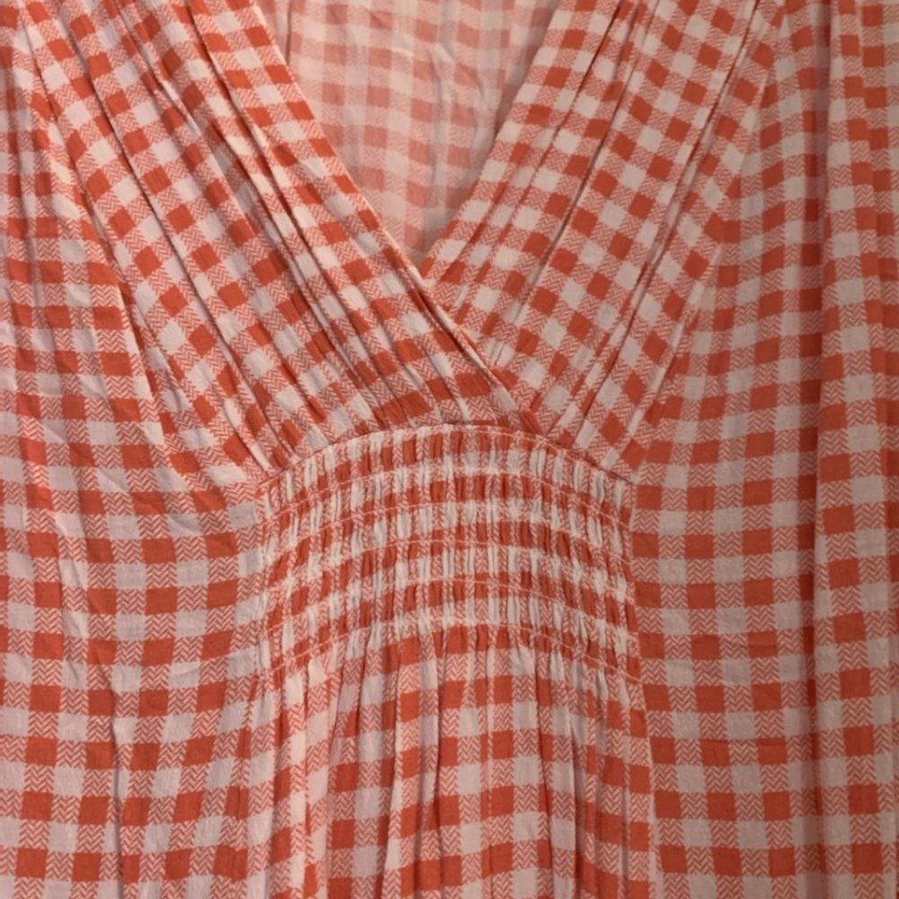 Urban Outfitters Peach Gingham Dress - Picture 3 of 5